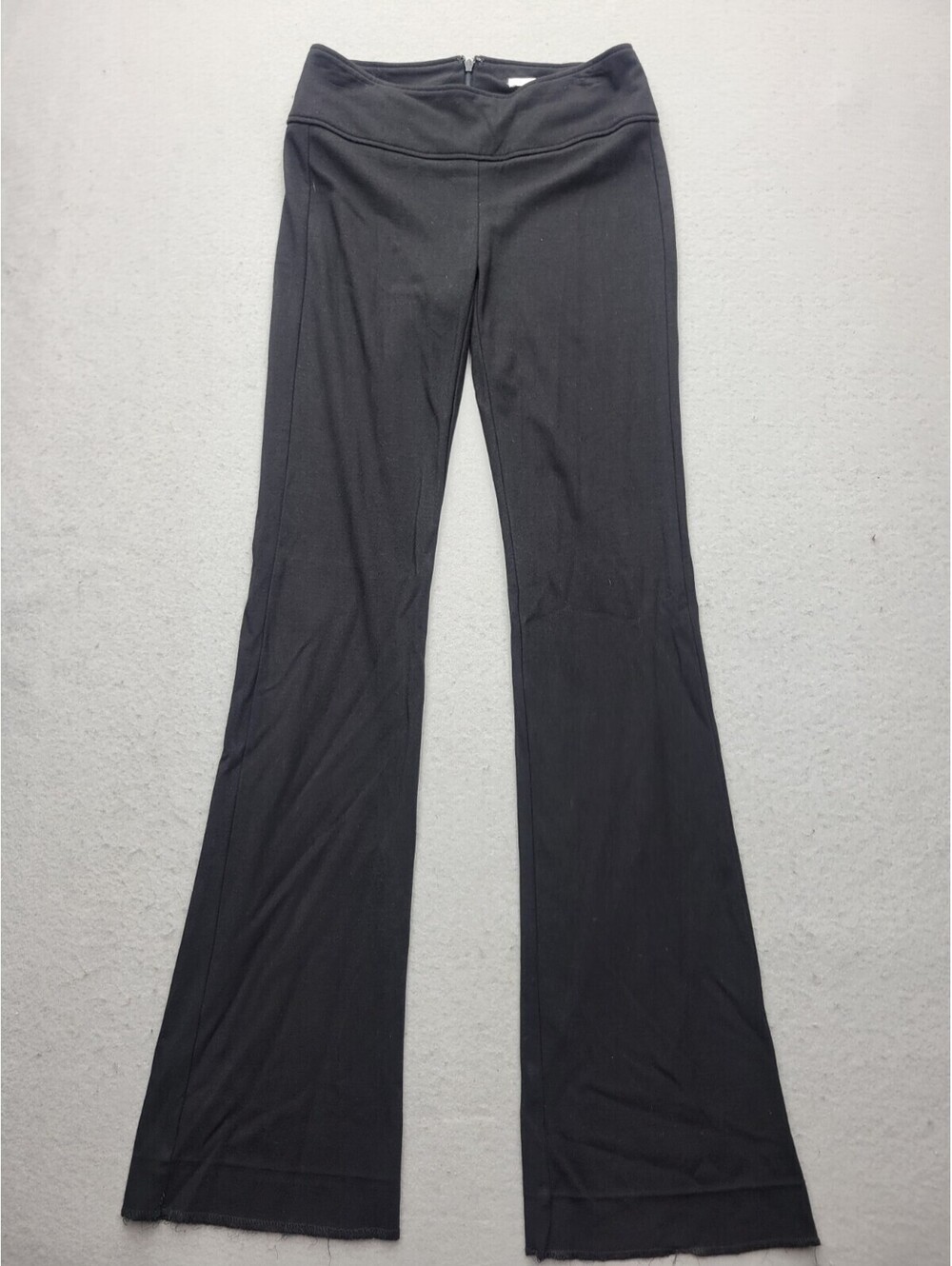 Cabi Women's Leggings Size 2 Black Compression NA Zip Elastic Waist Flared
